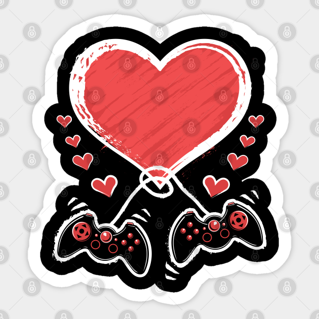 Video Gamer Heart Controller Valentines Day Video Gamer Heart